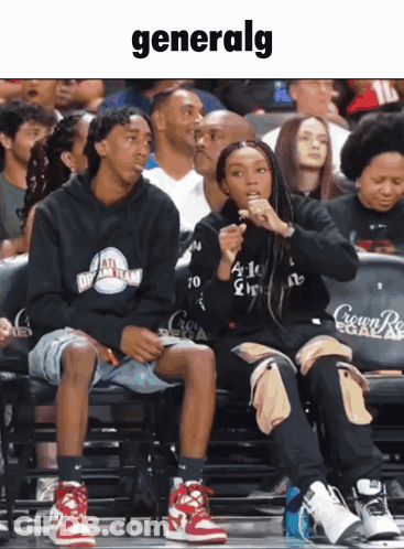 Couple In Stands With Generalg GIF
