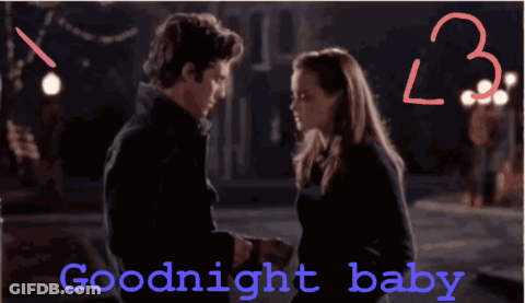 Couple Kissing Goodnight Baby GIF