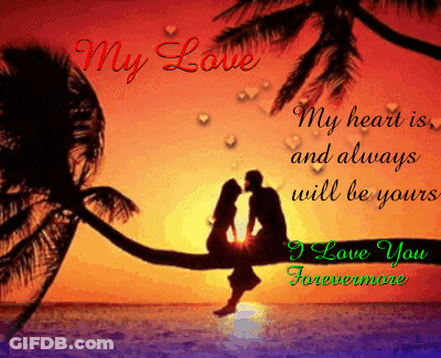 Couple Kissing On Hammock My Love GIF