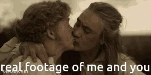 Couple Kissing With Real Footage Of Me And You GIF