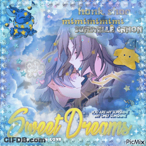 Couple Kissing With Sweet Dreams GIF