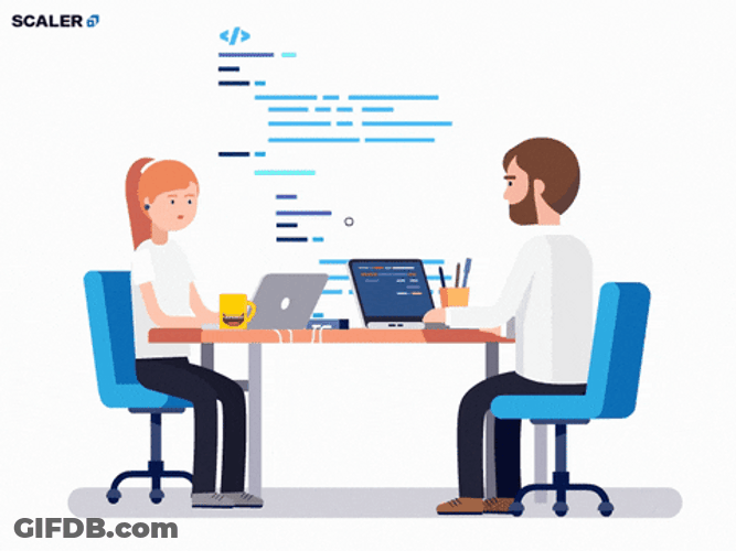 Couple Laptop System Coding GIF