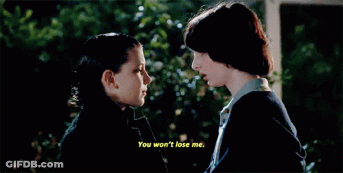 Couple Looking, Saying You Won't Lose Me GIF