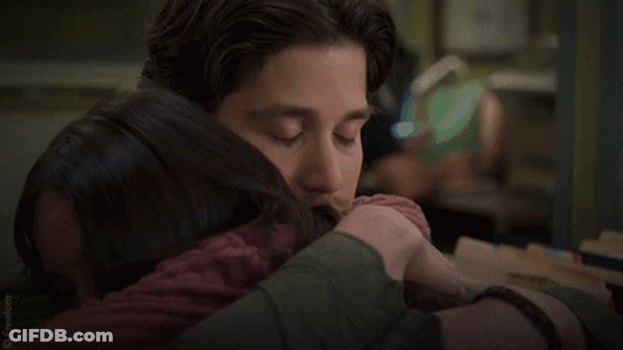 Couple Love Comfort Hugs GIF