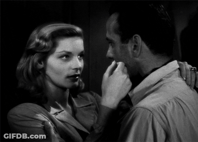 Couple Love Lauren Bacall Cute Slap GIF