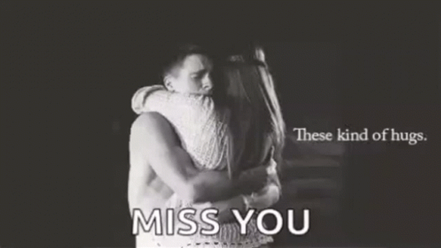 Couple Missed Each Other Cuddling GIF