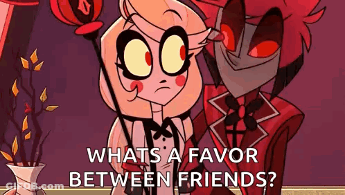 Couple Of Cartoon Characters Standing Together GIF