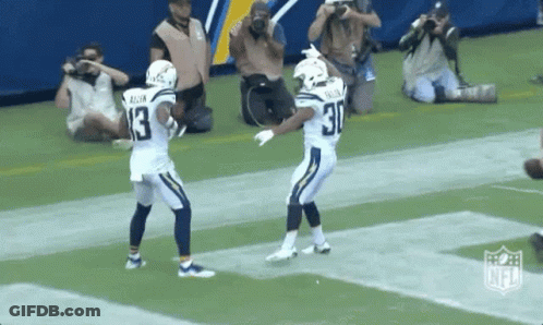 Couple Of Football Players On Field GIF