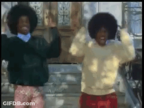 Couple Of Men Dancing In Front Of Door GIF