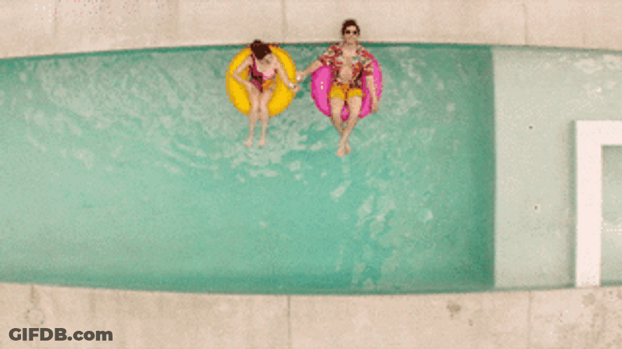Couple On The Floaties GIF