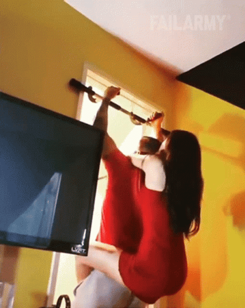 Couple Pull Ups Fail GIF