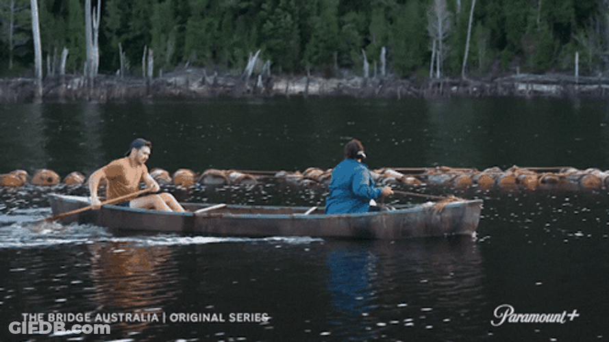 Couple Riding The Canoe GIF
