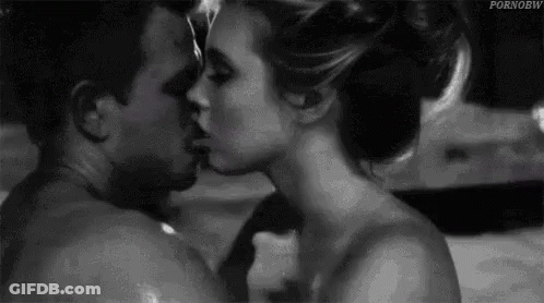 Couple Sensual Kissing GIF