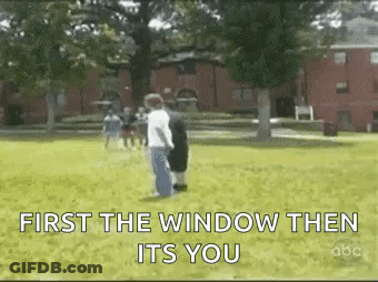 Couple Sign First The Window Then Its You GIF