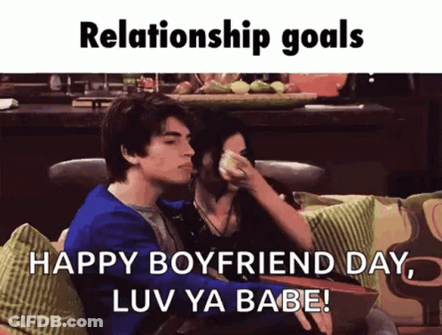 Couple Sitting On Couch Relationship Goals GIF