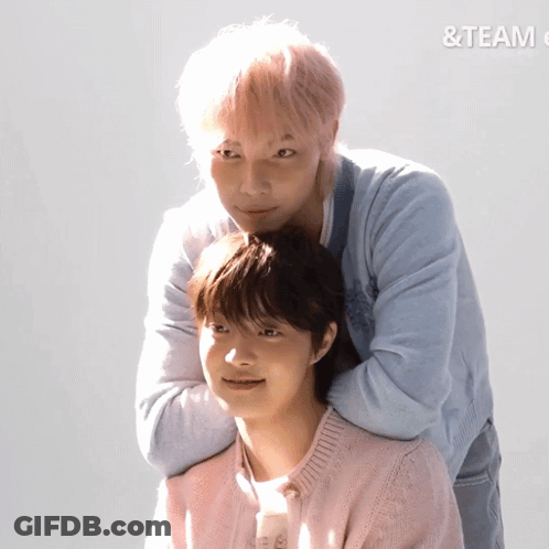 Couple Standing Together With Team Text GIF