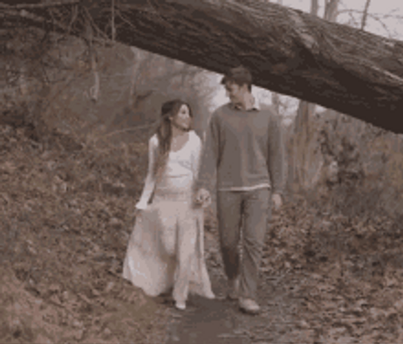 Couple Sweet Walking GIF