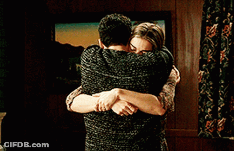 Couple Tight Abrazo GIF