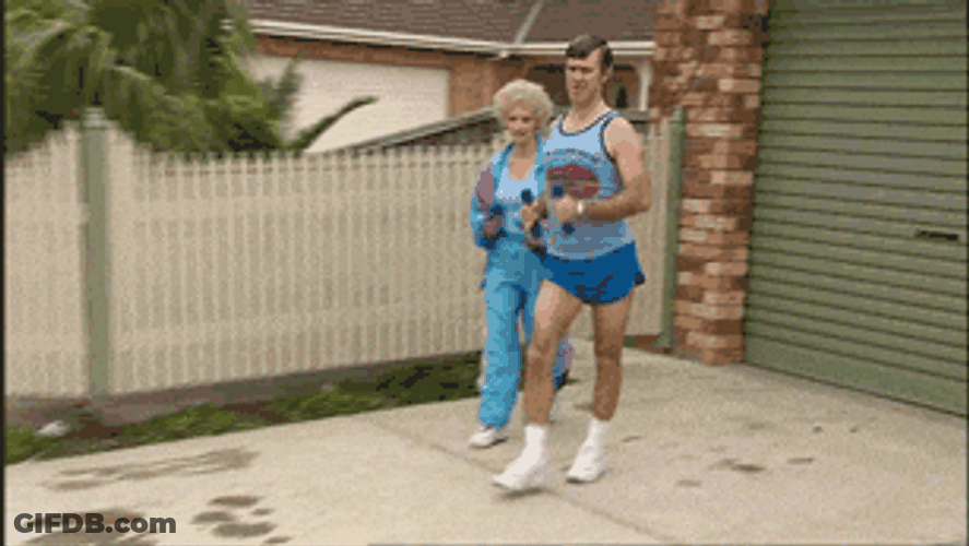 Couple Walking Fast Determined Stride GIF