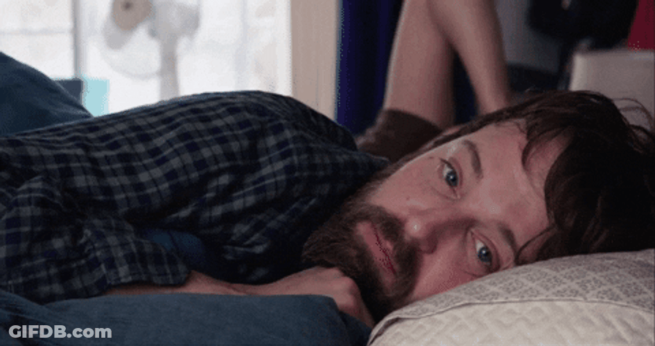 Couple Wide Awake Cant Sleep GIF