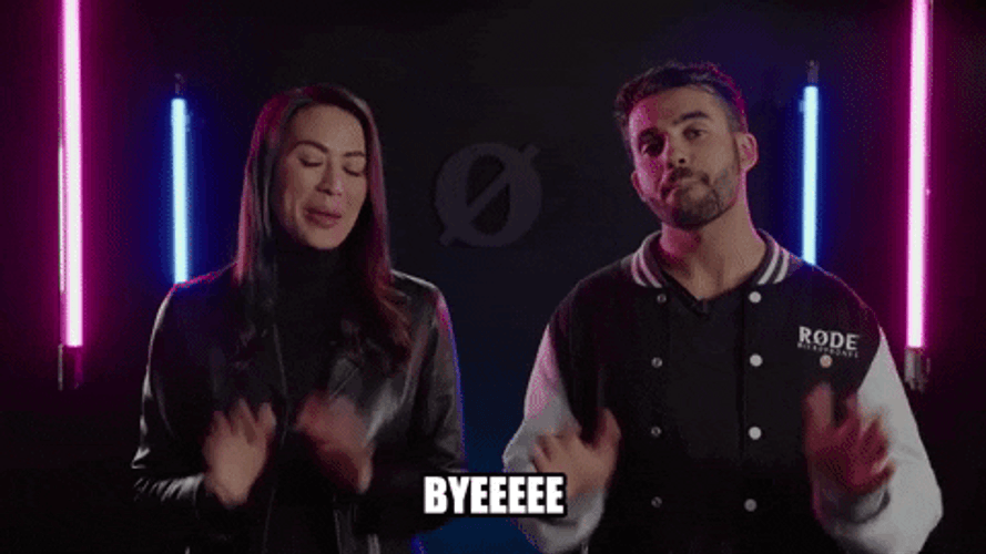 Couples Waving Byeeee GIF