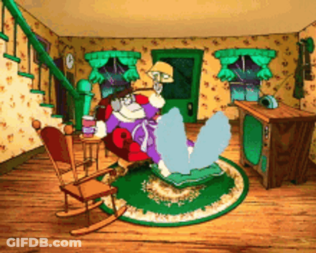 Courage Cowardly Dog Eustace Old Man Dancing GIF