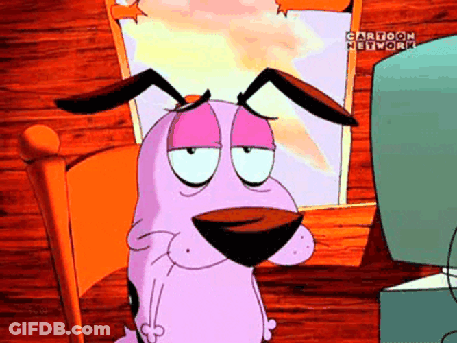Courage The Cowardly Dog Blink Eyes GIF