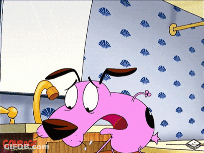 Courage The Cowardly Dog Mouth Wash GIF