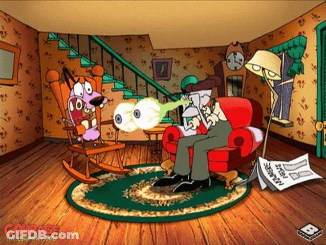 Courage The Cowardly Dog Screaming Moment GIF
