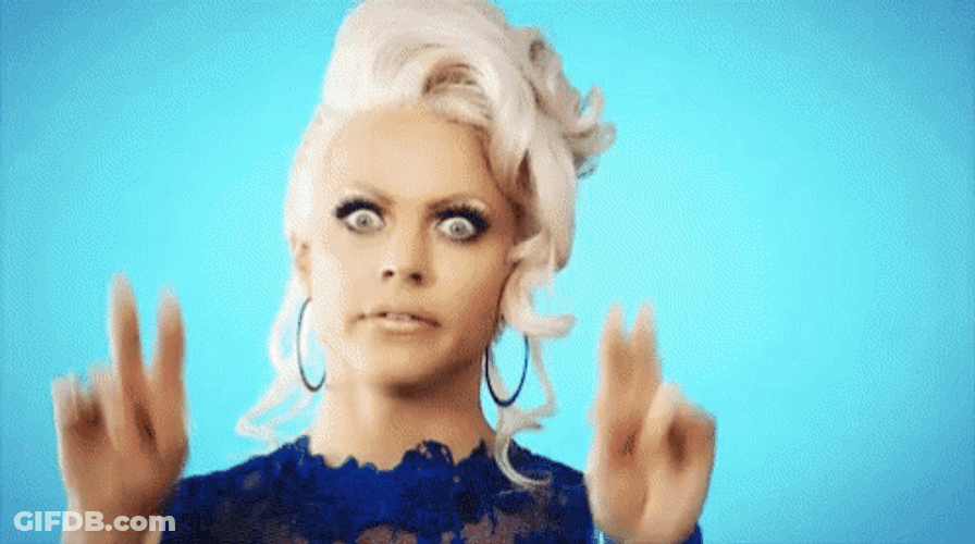 Courtney Act Air Quotes GIF