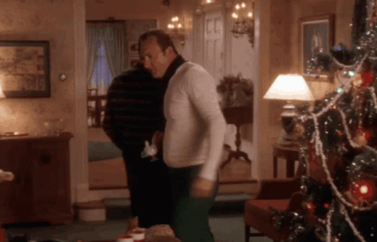 Cousin Eddie Breaking Decorations GIF