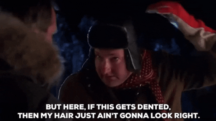 Cousin Eddie Hair Won't Look Right GIF