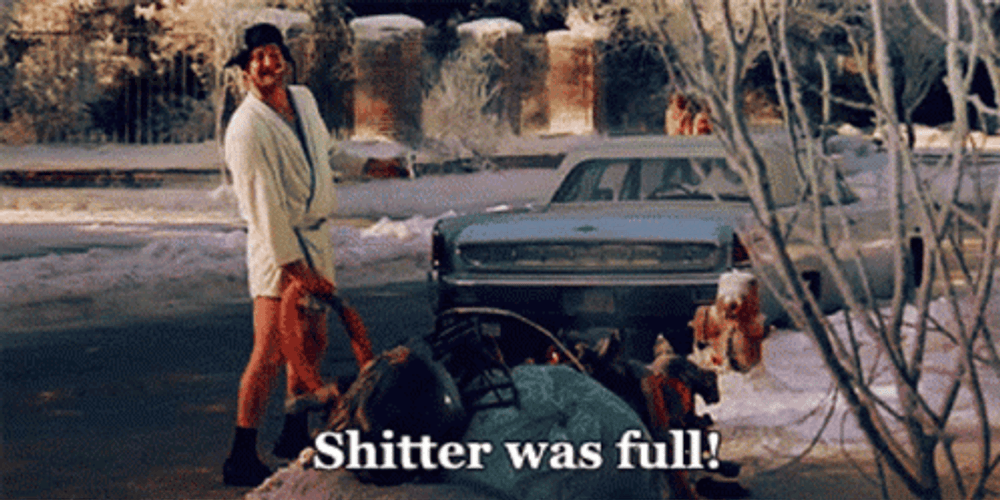Cousin Eddie Shitter Was Full GIF