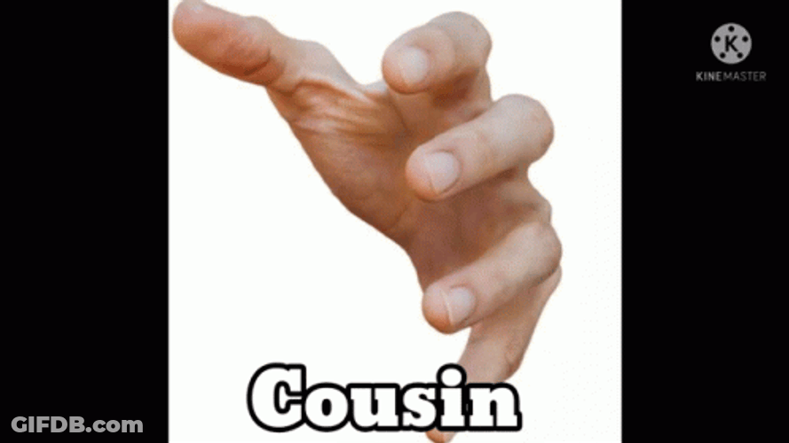 Cousin Rolling Hand GIF
