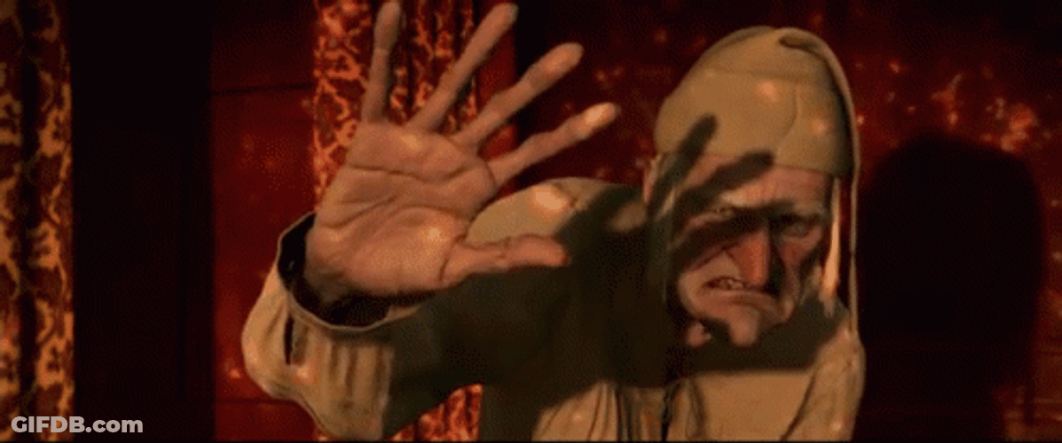 Covering Face Scrooge GIF