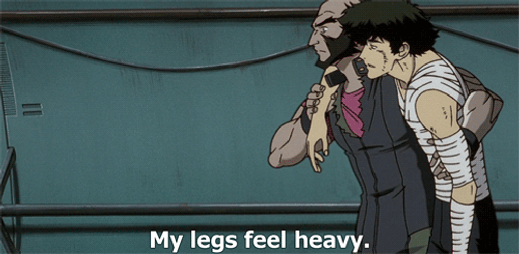 Cowboy Bebop My Legs Are Heavy GIF