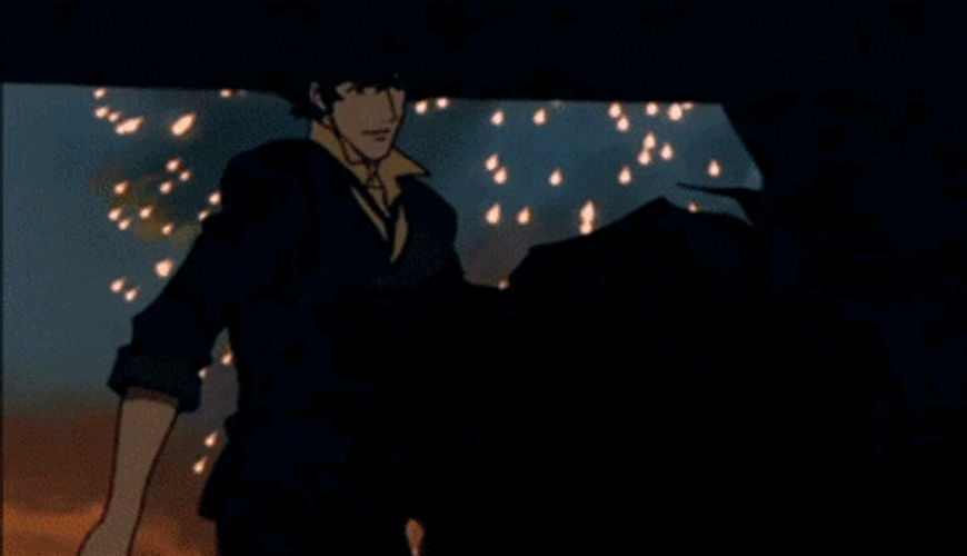 Cowboy Bebop Spike Fireworks GIF