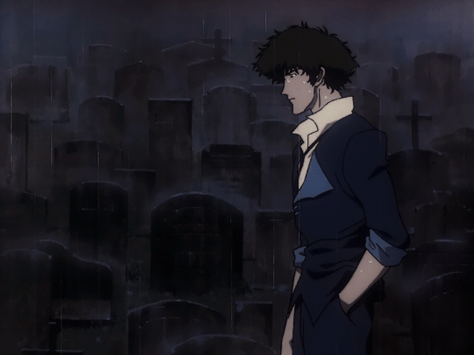 Cowboy Bebop Spike In The Rain GIF
