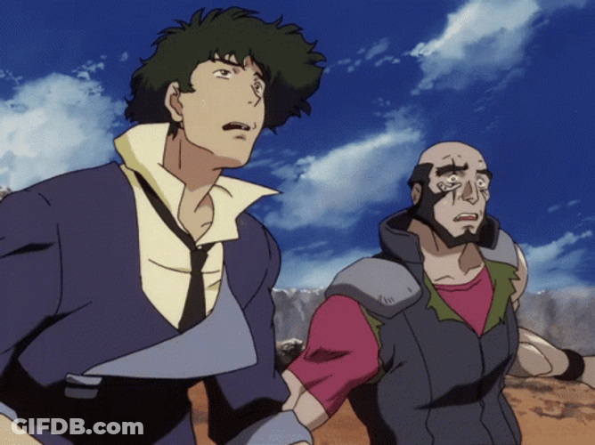 Cowboy Bebop Spike Spiegel With Jet Black GIF