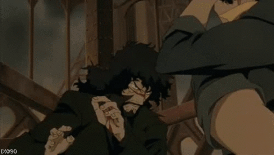 Cowboy Bebop Spike Vincent Fighting GIF