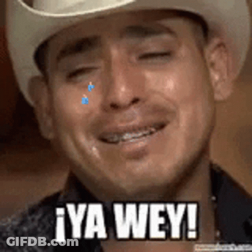 Cowboy Crying Saying Ya Wey GIF