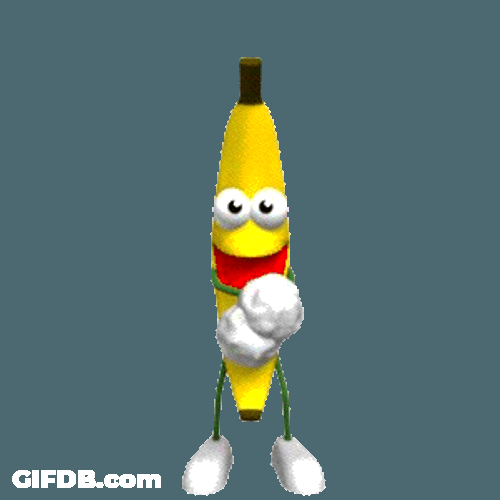 Cowboy Dancing Banana Animation GIF