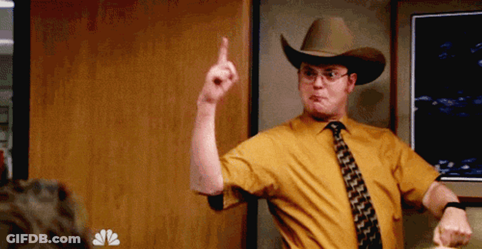 Cowboy Dwight Schrute Yeehaw GIF