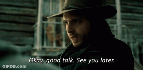 Cowboy Hat Man Good Talk See You Later GIF