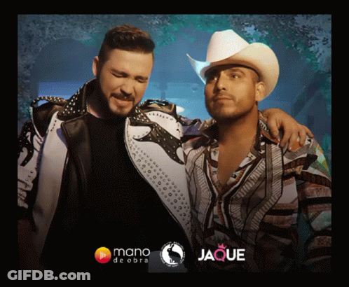 Cowboy Hat Man Next To Leather Jacket Man GIF