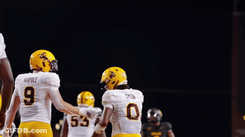 Cowboy Hat Man Pointing At Child In OSU Shirt GIF