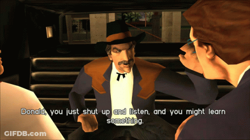 Cowboy Hat Man Saying Donald You Just Shut Up And Listen GIF