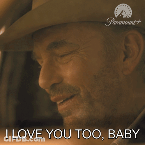 Cowboy Hat Man Saying I Love You Too Baby GIF