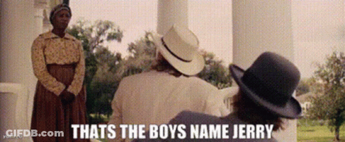 Cowboy Hat Man Saying That's Boys Name Jerry GIF