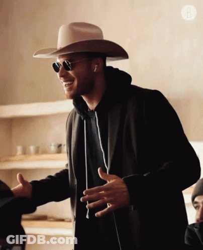 Cowboy Hat Man Smiling Thumbs Up GIF